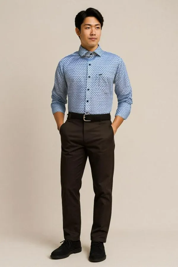 Light_Blue_Cotton_Premium_&_Elegant_Printed_Shirt_For_Men_#11928