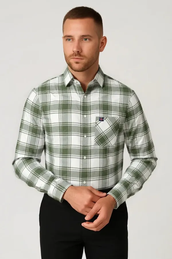 Light_Green_Cotton_Premium_&_Elegant_Chex_Shirt_For_Men_#41279