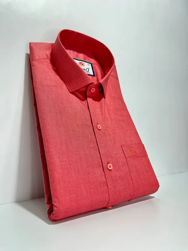 Red_Cotton_Premium_&_Elegant_Solid_Shirt_For_Men_#2637/6
