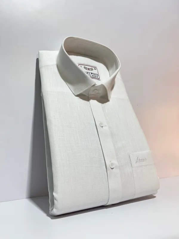 White_Linen_Premium_&_Elegant_Shirt_For_Men_#3575