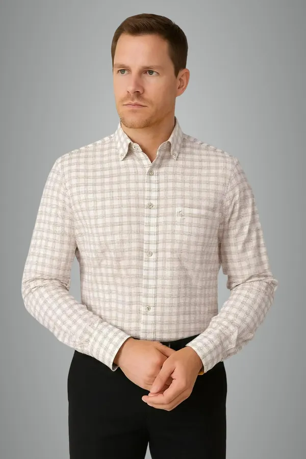 Multicolor_Linen_Premium_&_Elegant_Chex_Shirt_For_Men_#41909