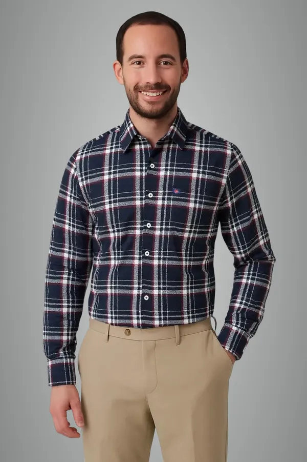 Dark_Blue_Cotton_Premium_&_Elegant_Chex_Shirt_For_Men_#41888