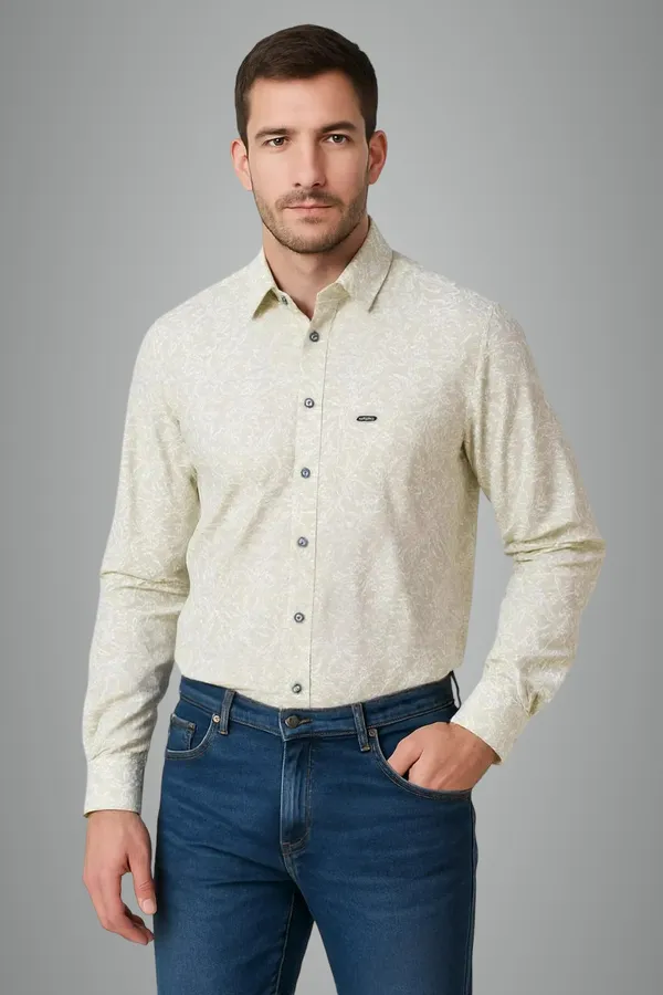 Soft_Green_Cotton_Premium_&_Elegant_Printed_Shirt_For_Men_#11926