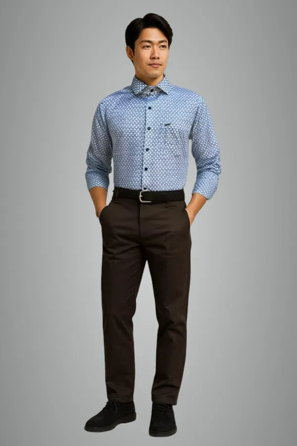 Light_Blue_Cotton_Premium_&_Elegant_Printed_Shirt_For_Men_#11928