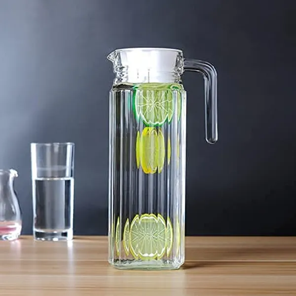 1100ml_Premium_Glass_Jug_Pack_of_2pcs_-_Modern_Fashioned_Straight_Line_Designing_Transparent_Carafe_for_Water,_Juice,_Milk_and_Kitchen_Storage_(Clear_1100ml),_Set_of_-_(2)