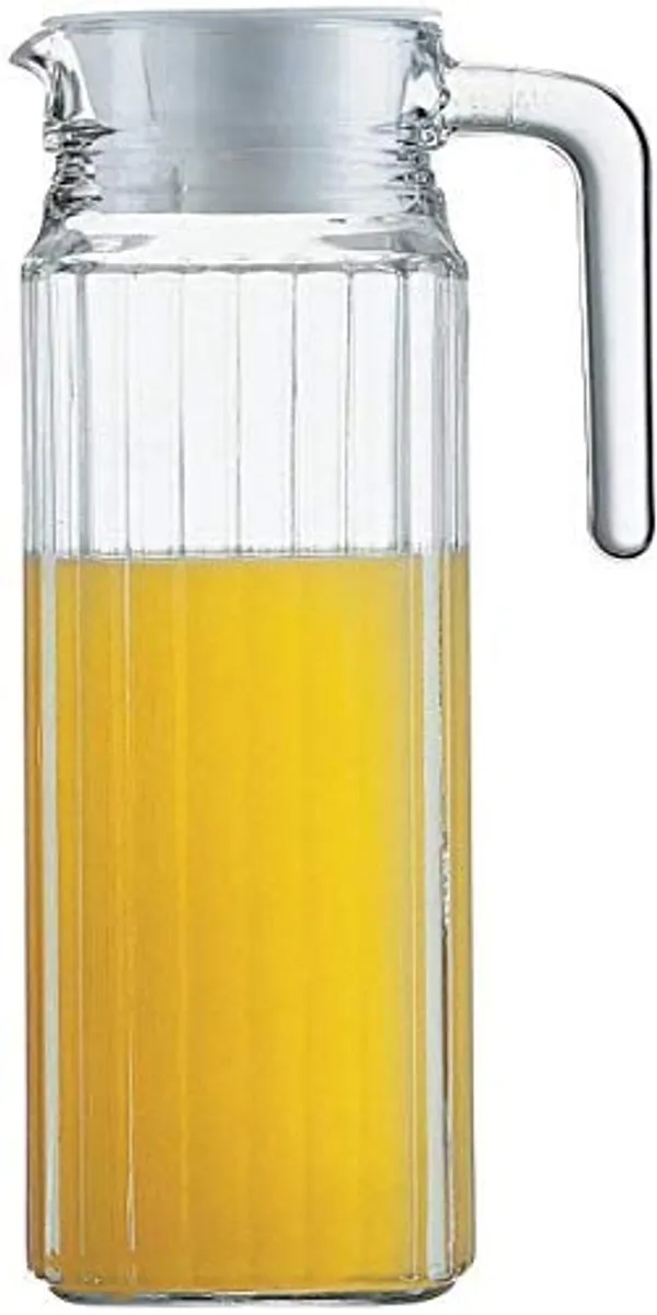 1100ml_Premium_Glass_Jug_Pack_of_2pcs_-_Modern_Fashioned_Straight_Line_Designing_Transparent_Carafe_for_Water,_Juice,_Milk_and_Kitchen_Storage_(Clear_1100ml),_Set_of_-_(2)