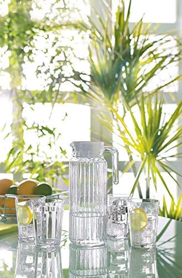 1100ml_Premium_Glass_Jug_Pack_of_2pcs_-_Modern_Fashioned_Straight_Line_Designing_Transparent_Carafe_for_Water,_Juice,_Milk_and_Kitchen_Storage_(Clear_1100ml),_Set_of_-_(2)