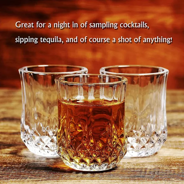 50ml_Premium_Crystal_Cut_Base_Designed_Shot_Glass_Pack_of_12,_Perfect_Old_Fashioned_Glasses_for_Tequila,_Cordial,_Whiskey,_Vodka