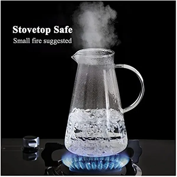 1.8-Liter_Clear_Glass_Classical_Octagonal_Water_Jug_Glass_Iced_Tea_Pitcher_with_Stainless_Steel_Strainer_Lid,_Juice_Beverage_Carafe,_(Clear_1800ml)