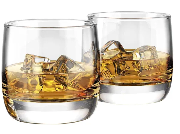 300ml_Modern_Designer_Heavy_Bottom_Clear_Whiskey_Glass_Set_of_6_|_Premium_Tumbler_for_Various_Drinks_Like_Scotch,_Juice,_Water,_Wine,_Bourbon,_etc._(Transparent)