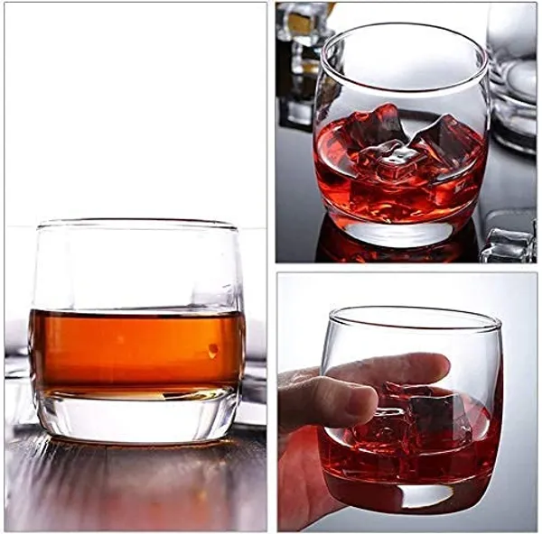 300ml_Modern_Designer_Heavy_Bottom_Clear_Whiskey_Glass_Set_of_6_|_Premium_Tumbler_for_Various_Drinks_Like_Scotch,_Juice,_Water,_Wine,_Bourbon,_etc._(Transparent)