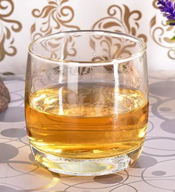 300ml_Modern_Designer_Heavy_Bottom_Clear_Whiskey_Glass_Set_of_6_|_Premium_Tumbler_for_Various_Drinks_Like_Scotch,_Juice,_Water,_Wine,_Bourbon,_etc._(Transparent)