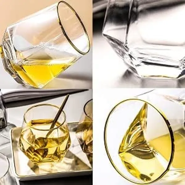 300ml_Premium_Old_Fashioned_Diamond_Crystal_Gold_Banded_Whiskey_Glasses_(Clear_300ml),_Set_of_-_(6)