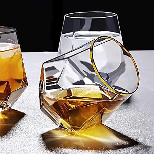 300ml_Premium_Old_Fashioned_Diamond_Crystal_Gold_Banded_Whiskey_Glasses_(Clear_300ml),_Set_of_-_(6)