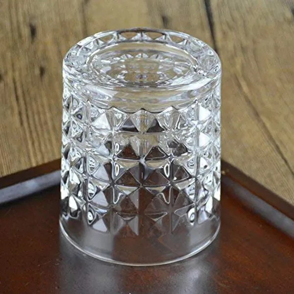 300ml_Customized_Unique_Thick_Bottom_Crystal_Diamond_Design_Whiskey_Glass_(Transparent_300ml)_Set_of_-_(6)