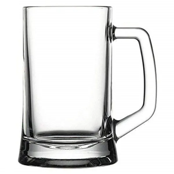 350ml_Glass_Beer_Mugs_with_Handle_|_Crystal_Clear_Glass_Beer_Mug_(Transparent_350ml),_Set_of_-_(4)