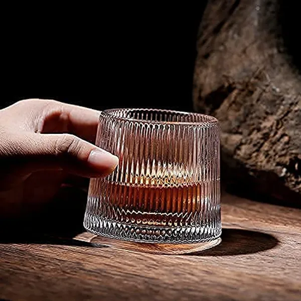 Rotatable_Decompression_Whiskey_Glasses_|_240ML_Old_Fashioned_Whiskey_Glasses_|_Bar_Glasses_Perfect_Idea_for_Scotch_Lovers_|_Glasses_for_Scotch,_Rum_(Transparent_240ml),_Set_of_-_(6)