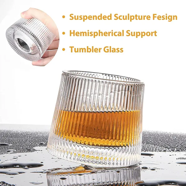 Rotatable_Decompression_Whiskey_Glasses_|_240ML_Old_Fashioned_Whiskey_Glasses_|_Bar_Glasses_Perfect_Idea_for_Scotch_Lovers_|_Glasses_for_Scotch,_Rum_(Transparent_240ml),_Set_of_-_(6)