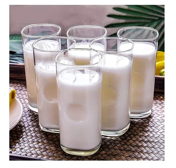 Premium_Water_and_Juice_Glasses_Setof_6_Transparent_320ml_Drinking_Water_Glass_Set,_Stylish_and_Square_Highball_Glasses_for_Water_Juice_Milk_Lassi_and_Cocktails