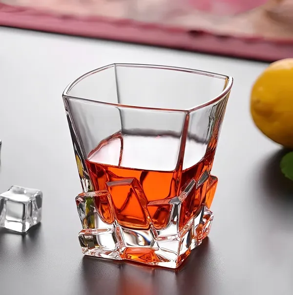 300ml_Old_Fashioned_Tumbler_Set_of_6_|_Whiskey_Glass_with_Thick_Bottom_|_Rocks_Bar_Glass_for_Drinking_Bourbon,_Scotch,_Cocktails._(Stone)