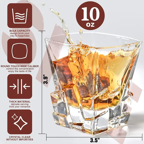 300ml_Old_Fashioned_Tumbler_Set_of_6_|_Whiskey_Glass_with_Thick_Bottom_|_Rocks_Bar_Glass_for_Drinking_Bourbon,_Scotch,_Cocktails._(Time-Stone)