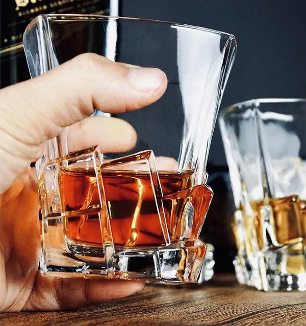 300ml_Old_Fashioned_Tumbler_Set_of_6_|_Whiskey_Glass_with_Thick_Bottom_|_Rocks_Bar_Glass_for_Drinking_Bourbon,_Scotch,_Cocktails._(Time-Stone)