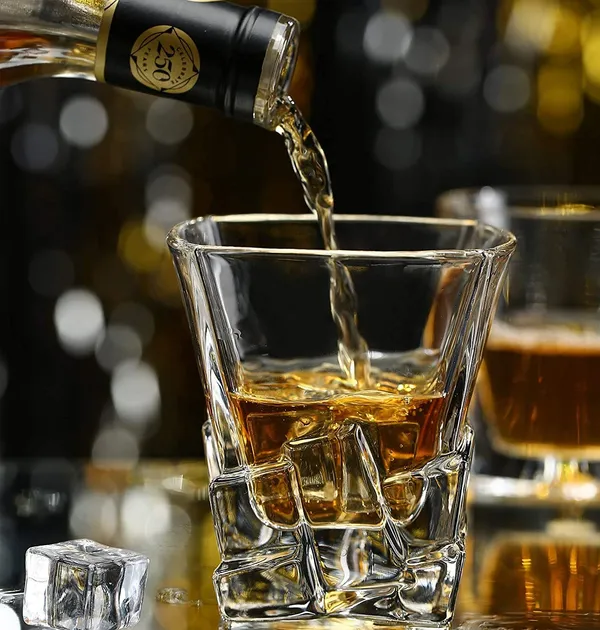 300ml_Old_Fashioned_Tumbler_Set_of_6_|_Whiskey_Glass_with_Thick_Bottom_|_Rocks_Bar_Glass_for_Drinking_Bourbon,_Scotch,_Cocktails._(Time-Stone)
