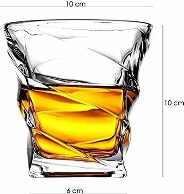 300ml_Old_Fashioned_Tumbler_Set_of_6_|_Whiskey_Glass_with_Thick_Bottom_|_Rocks_Bar_Glass_for_Drinking_Bourbon,_Scotch,_Cocktails._(Square-Twisted)