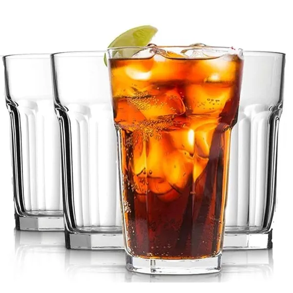 400_ML_Water_Glasses_Set_of_12_-_Highball_Tumbler_and_Heavy_Base_Clear_Iced_Tea_Glasses_for_Drinking_Cocktail_Juice_Milkshake_Lassi_Coke_Soda_-_Dishwasher_Safe