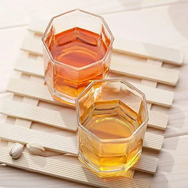 Premium_Juice/Water_Glass_Set_of_6_|_300ml_Classic_Highball_Tumbler_|_Glasses_for_Drinking_Juice,_Milkshake,_Beer,_Cocktail,_Coke,_Lassi,_Soda_(Hexagonal,_6)