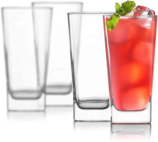 Premium_Juice/Water_Glass_Set_of_6_|_300ml_Classic_Highball_Tumbler_|_Glasses_for_Drinking_Juice,_Milkshake,_Beer,_Cocktail,_Coke,_Lassi,_Soda_(Square,_6)