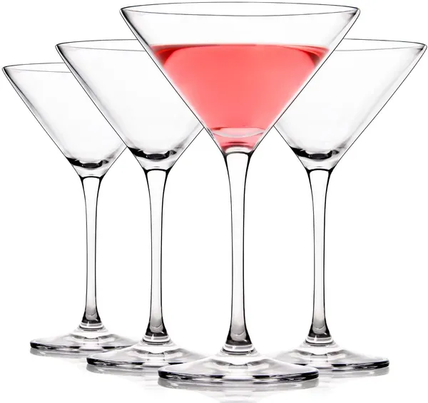 Premium_Crystal_Martini_Glasses_Set_of_8_|_4.8_Ounce_(140ml)_|_V-Shape_Straight-stemmed_Italian_Clear_Elegant_Cocktail_Glasses_for_Bar,_Martini,_Pisco_Sour,_Juice,_Cosmopolitan,_Gimlet