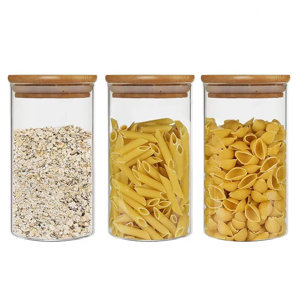 Large_Glass_Food_Storage_Container_Set_of_3_|_1100ml_with_Airtight_Bamboo_Lid_|_Glass_Canister_Set_for_Spaghetti_Pasta,_Powder,_Tea,_Coffee,_Weed
