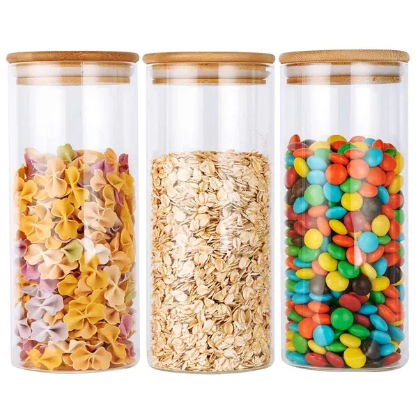 Large_Glass_Food_Storage_Container_Set_of_2_|_1400ml_with_Airtight_Bamboo_Lid_|_Glass_Canister_Set_for_Spaghetti_Pasta,_Powder,_Tea,_Coffee,_Weed