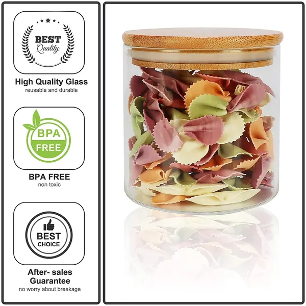 Large_Glass_Food_Storage_Container_Set_of_4_|_700ml_with_Airtight_Bamboo_Lid_|_Glass_Canister_Set_for_Spaghetti_Pasta,_Powder,_Tea,_Coffee,_Weed