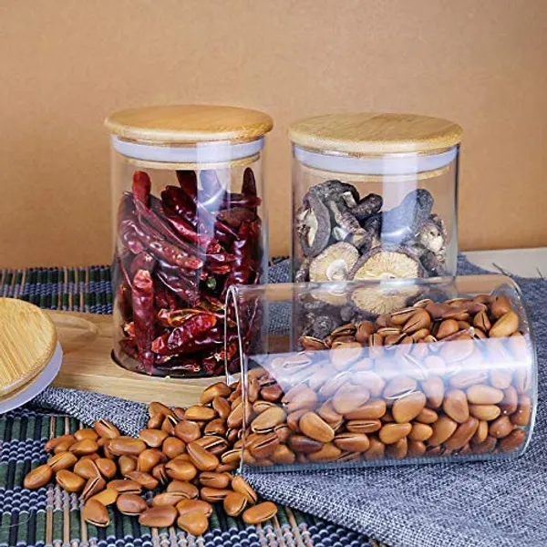 Large_Glass_Food_Storage_Container_Set_of_5_|_1100ml_with_Airtight_Bamboo_Lid_|_Glass_Canister_Set_for_Spaghetti_Pasta,_Powder,_Tea,_Coffee,_Weed