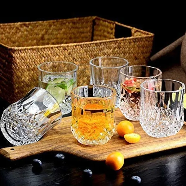 Crystal_Clear_Whiskey_Glasses_Set_|_270ml_Premium_Glasses_Pack_of_6_|_Designer_Glass_for_Taking_and_Serving_Various_Drinks_(Transparent_270ml)_(Whiskey,_6)