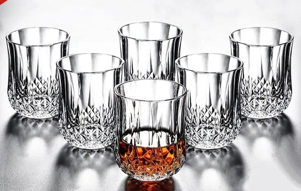 Crystal_Clear_Whiskey_Glasses_Set_|_270ml_Premium_Glasses_Pack_of_6_|_Designer_Glass_for_Taking_and_Serving_Various_Drinks_(Transparent_270ml)_(Whiskey,_6)