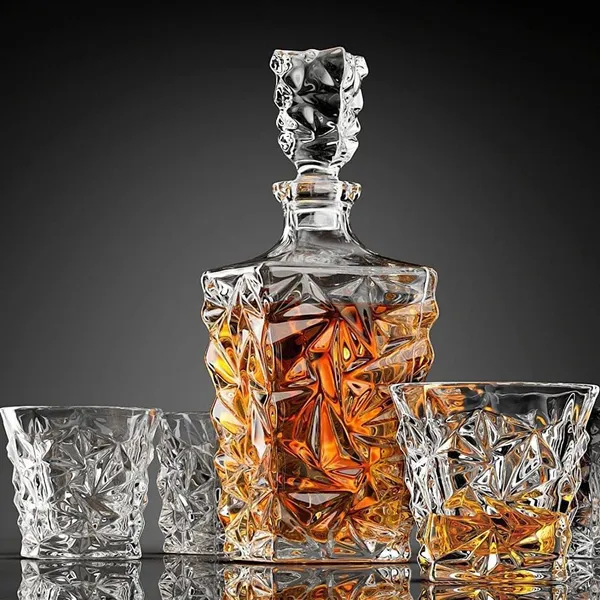 Premium_Italian_Style_7pcs_Set,_Imported_1*Decanter(850ml)_with_6*Glass(300ml),_Fashioned_Tumblers_for_Whiskey,_Wine,_Scotch,_Rum,_etc.,_Crystal_Set_is_Perfect_for_Home,_Restaurants_and_Parties