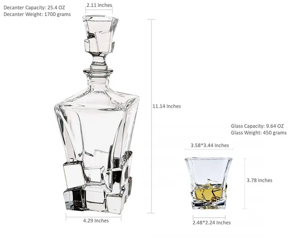 Premium_Crystal_Clear_7Pcs_Bar_Set,_1_Decanter_Bottle(850ml)_with_6_Whiskey_Glasses(300ml),_Perfect_for_Scotch,_Bourbon,_Wine,_Vodka,_Cocktail,_Tequila,_Rum_|_Best_Gift_for_Men_(Stone_Base)