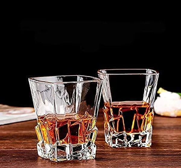 Premium_Crystal_Clear_7Pcs_Bar_Set,_1_Decanter_Bottle(850ml)_with_6_Whiskey_Glasses(300ml),_Perfect_for_Scotch,_Bourbon,_Wine,_Vodka,_Cocktail,_Tequila,_Rum_|_Best_Gift_for_Men_(Stone_Base)