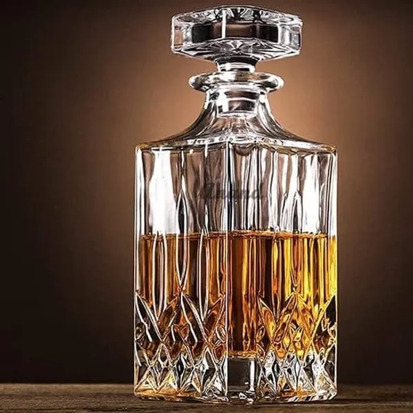 Premium_Crystal_Clear_7Pcs_Bar_Set,_1_Decanter_Bottle(850ml)_with_6_Whiskey_Glasses(300ml),_Perfect_for_Scotch,_Bourbon,_Wine,_Vodka,_Cocktail,_Tequila,_Rum_|_Best_Gift_for_Men_(Opera)