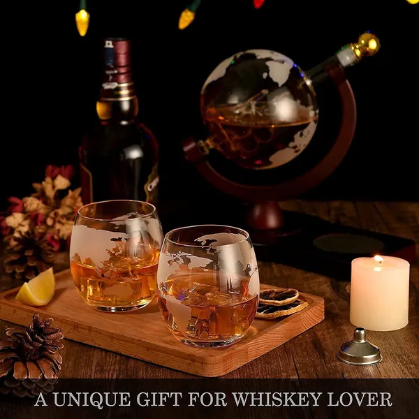 Whiskey_Decanter_Set_with_Etched_World_Map_|_One_Bottle_850_ml_-_Two_Glasses_300ml_|_Wooden_Base_|_Bar_Set_for_Liquor_Whisky_Scotch_Bourbon_Vodka_Wine_|_Special_Moment_|_Unique_Gift