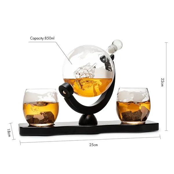 Whiskey_Decanter_Set_with_Etched_World_Map_|_One_Bottle_850_ml_-_Two_Glasses_300ml_|_Wooden_Base_|_Bar_Set_for_Liquor_Whisky_Scotch_Bourbon_Vodka_Wine_|_Special_Moment_|_Unique_Gift
