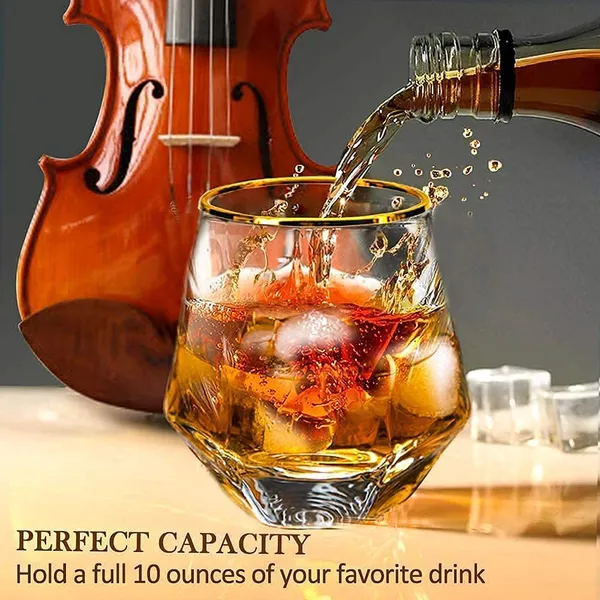 Italian_Premium_Whiskey_Glasses__|_310ML_Old_Fashioned_Gold_Diamond_Scotch_Glass_|_Imported_Tumblers_for_Bourbon_Wine_Cognac_Cocktail_|_Best_Gift_for_Whisky_Lovers_(Hexa_GR,_4)