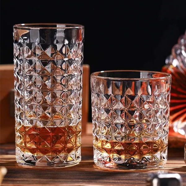 Premium_Juice_Glasses_Set_of_6_|_300ML_Long_Tall_Highball_Diamond_Cut_Glass_|_Elegant_Glassware_Perfect_for_Cocktail,_Mocktail,_Milk,_Milkshake,_Soda