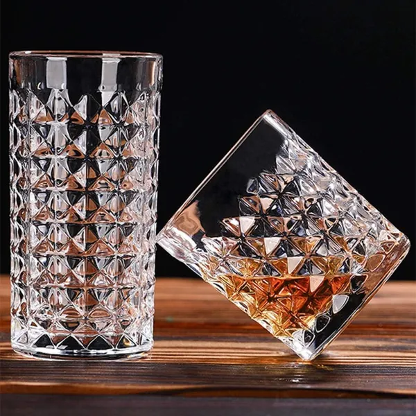 Premium_Juice_Glasses_Set_of_6_|_300ML_Long_Tall_Highball_Diamond_Cut_Glass_|_Elegant_Glassware_Perfect_for_Cocktail,_Mocktail,_Milk,_Milkshake,_Soda