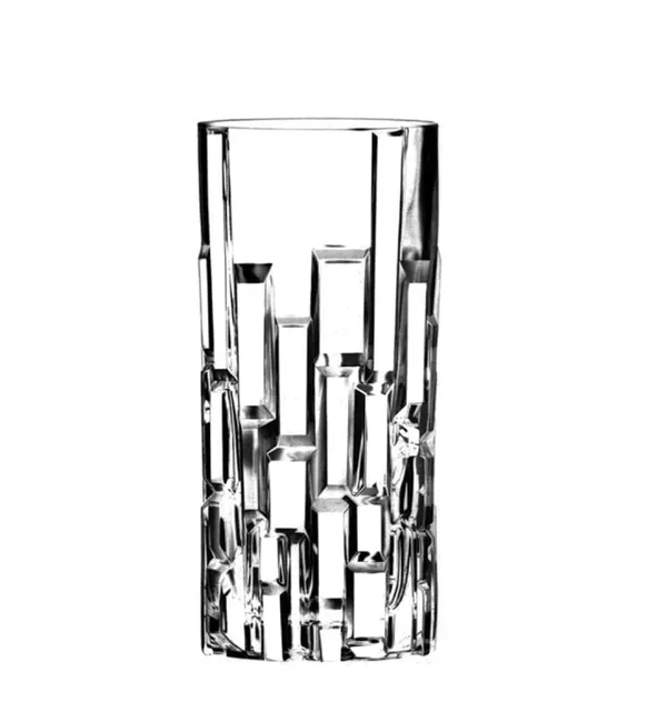 Italian_Premium_Water_and_Juice_Glasses_Set_of_6,_Transparent_300ml_Drinking_Water_Glass,_3D_Brick_Design_Stylish_and_Crystal_Highball_Glasses_for_Water_Juice_Milk_Lassi_and_Cocktails