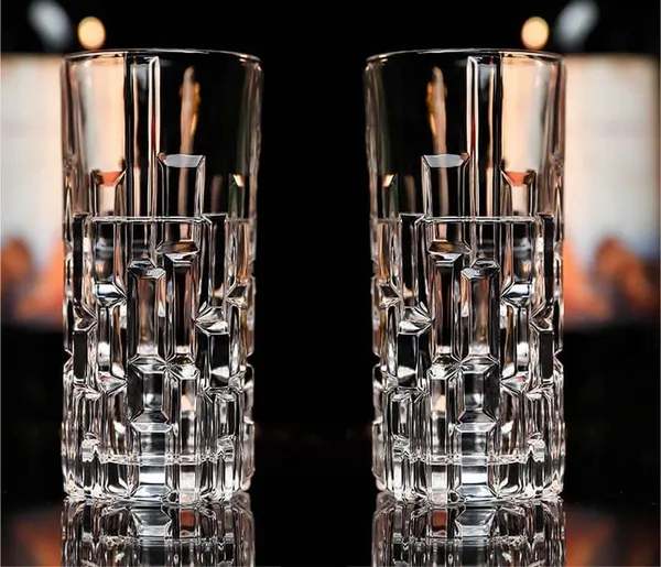 Italian_Premium_Water_and_Juice_Glasses_Set_of_6,_Transparent_300ml_Drinking_Water_Glass,_3D_Brick_Design_Stylish_and_Crystal_Highball_Glasses_for_Water_Juice_Milk_Lassi_and_Cocktails