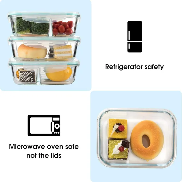 Premium_Slim_High_Microwave_Safe_Two_Compartment_Lunch_Box_Set,_1000ml_Transparent_Borosilicate_Glass,_Safety_Lock_Airtight_Tiffin_Containers_for_Office_School_(Rectangle_2_Partition_Box,1_Liter)